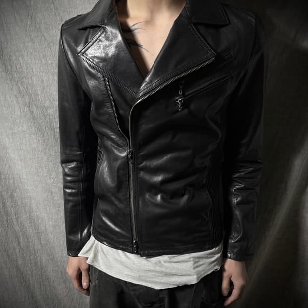 FUGA Lambskin Double Riders Jacket