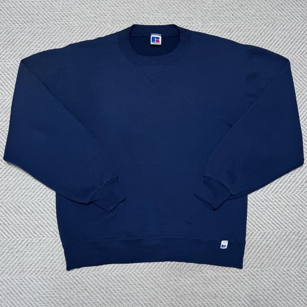 90s Russell Athletic 러셀 애슬레틱 블랙 맨투맨(M)