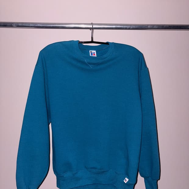 러셀 에슬레틱 틸블루 맨투맨