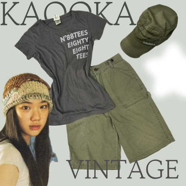 🎱재팬 스트릿 빈티지 버뮤다 코디세트🎱 프린팅 보헤미안 펑크 아디다스