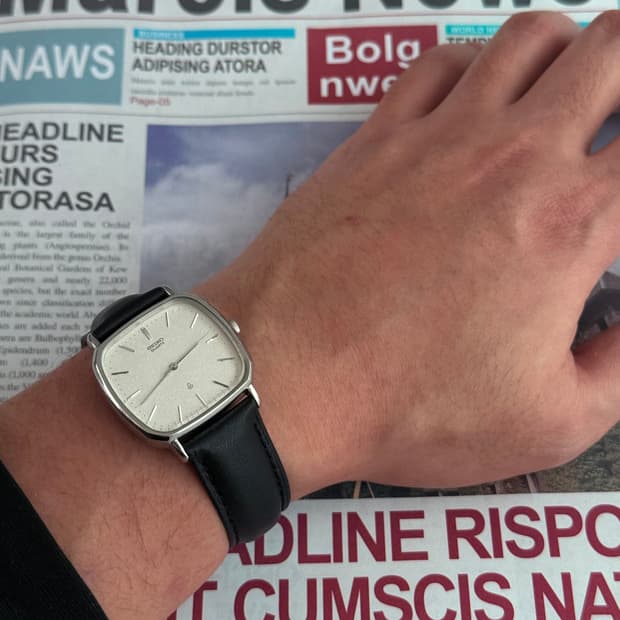 세이코 Seiko 쿼츠 스노우 스퀘어 type