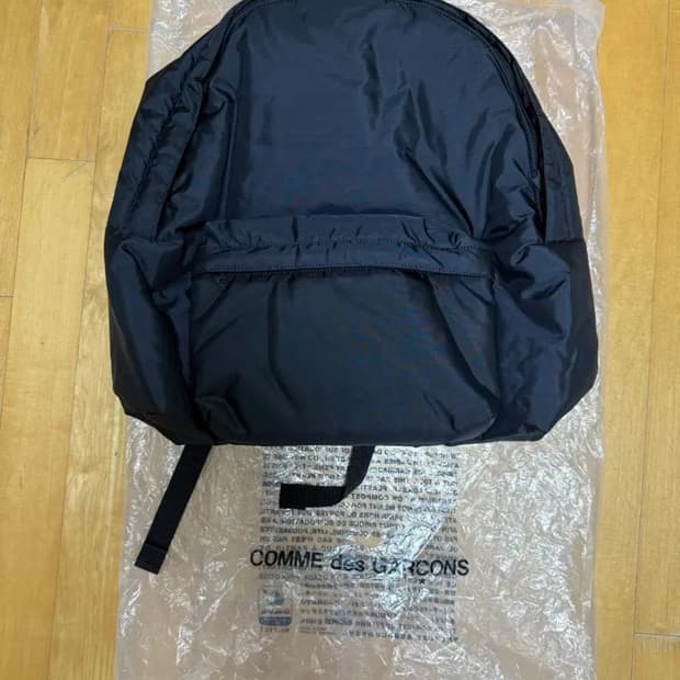 꼼데x포터 콜라보 백팩 블랙 L