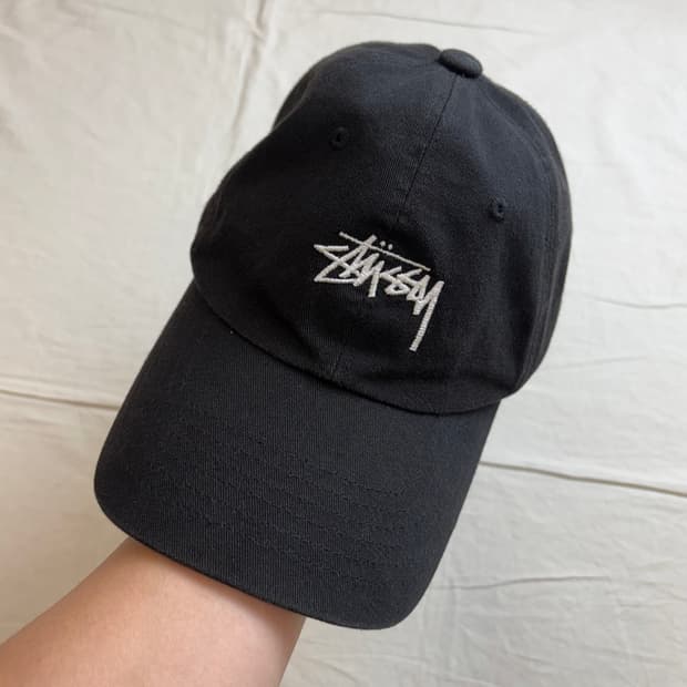 Stussy 스투시 JPN 자수 로고 볼캡 블랙