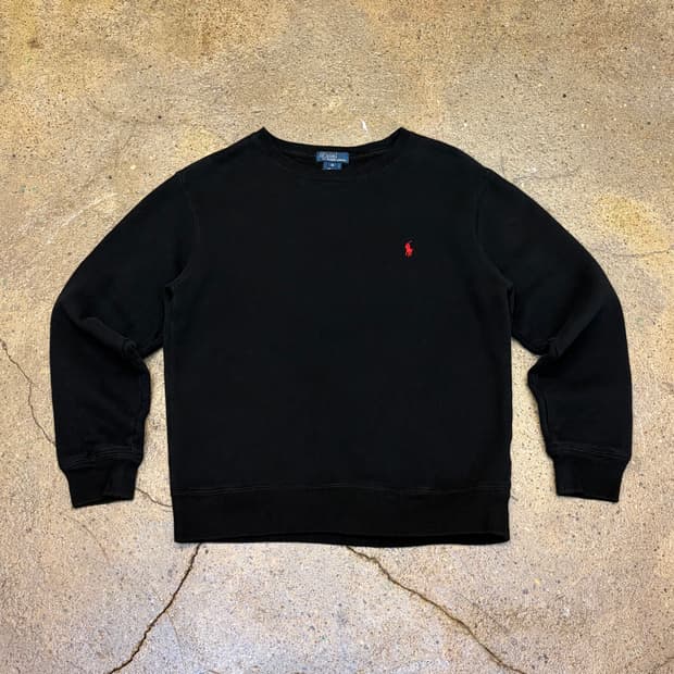 00s 미국 빈티지 폴로랄프로렌 검정 맨투맨