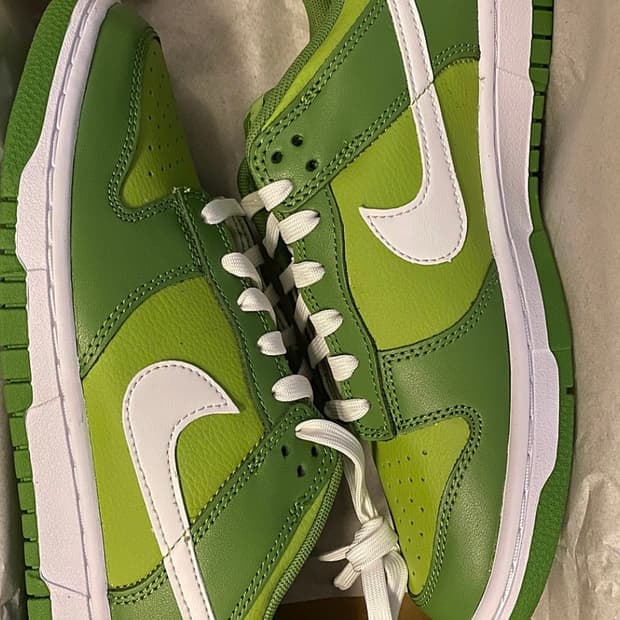 Nikedunk low retro 연두색