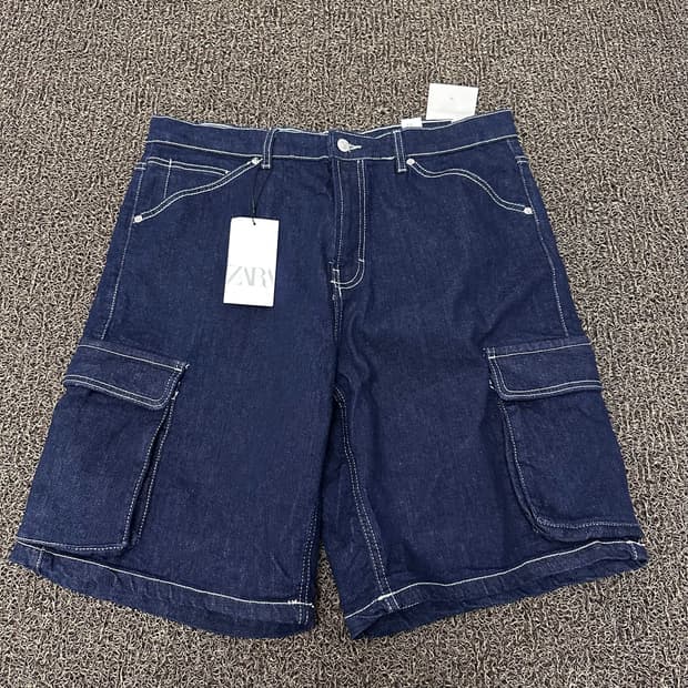 [새상품] ZARA 자라 데님 청바지 반바지 US 36