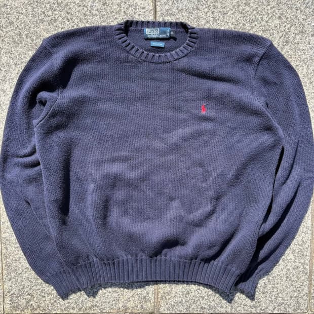 폴로 니트 네이비 XL