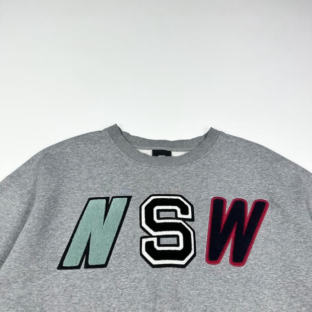 나이키 nsw 빅로고 그레이 맨투맨 (XL)