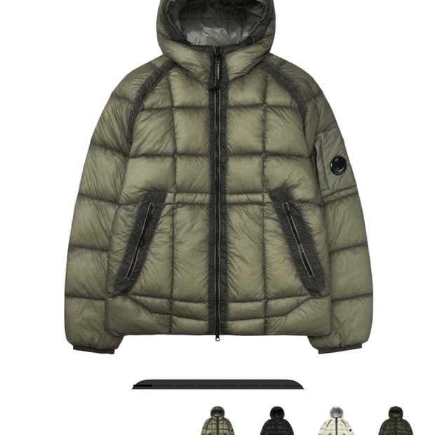 C.P. Company 씨피 컴퍼니 디디쉘 패딩 펀가이 그레이 M