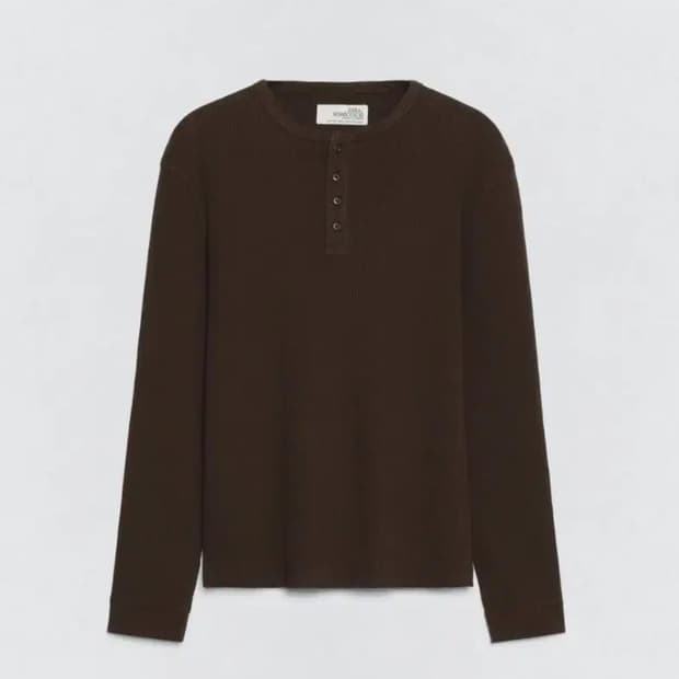 소시오츠키 X zara 와플헨리넥