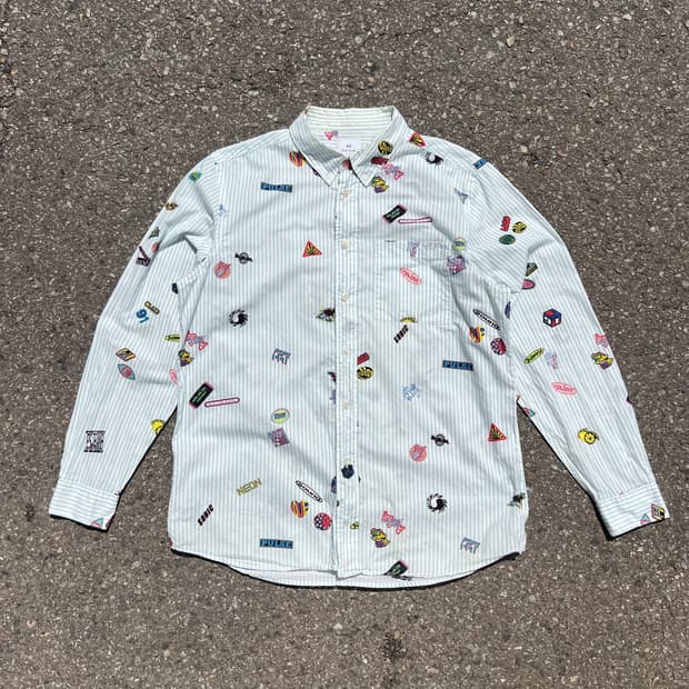 폴스미스 아트워크 스티커 셔츠