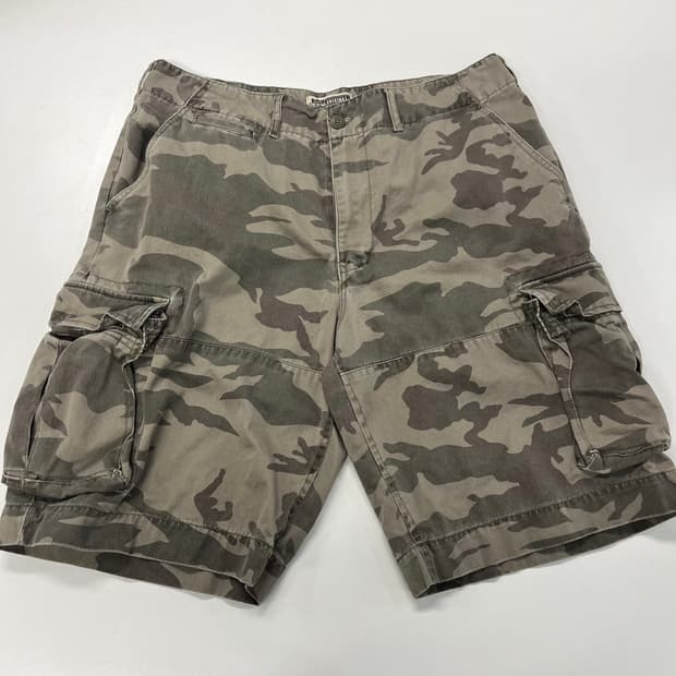 [36] ROUTE66 빈티지 카모 카고 반바지