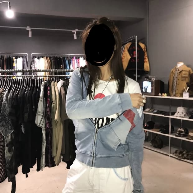 빈티지 성조기 후드집업