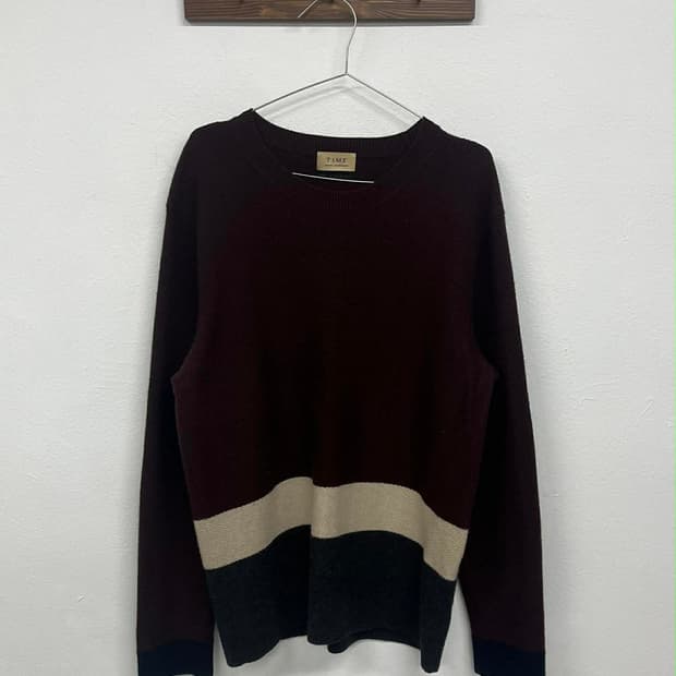 [105] 타임 한섬 퓨어 캐시미어 100% 남성 니트 스웨터