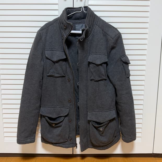 아르마니 빈티지 니트 집업 야상