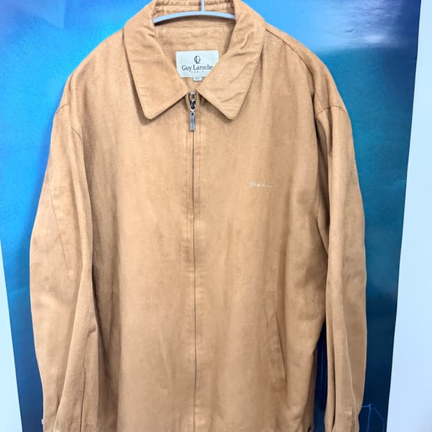 보세 베이지 스웨이드 자켓