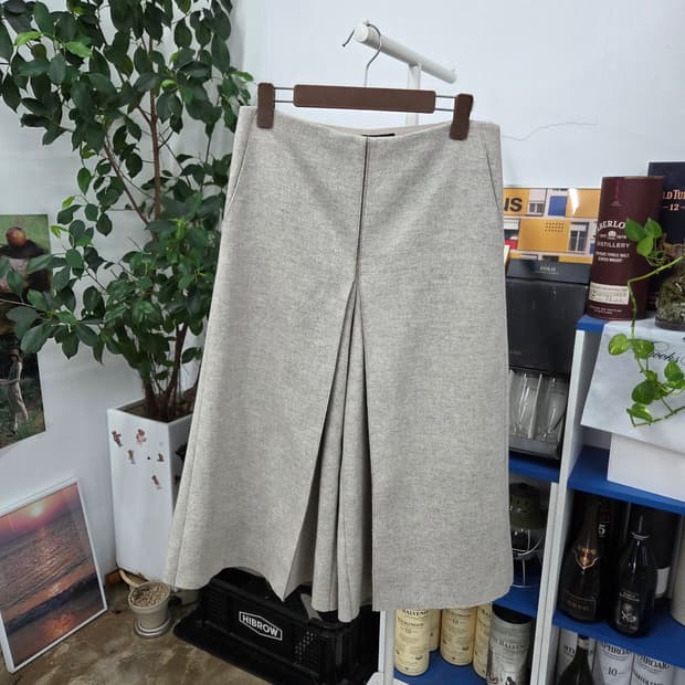 랑방컬렉션 실크 블렌드 와이드 크롭팬츠 64
