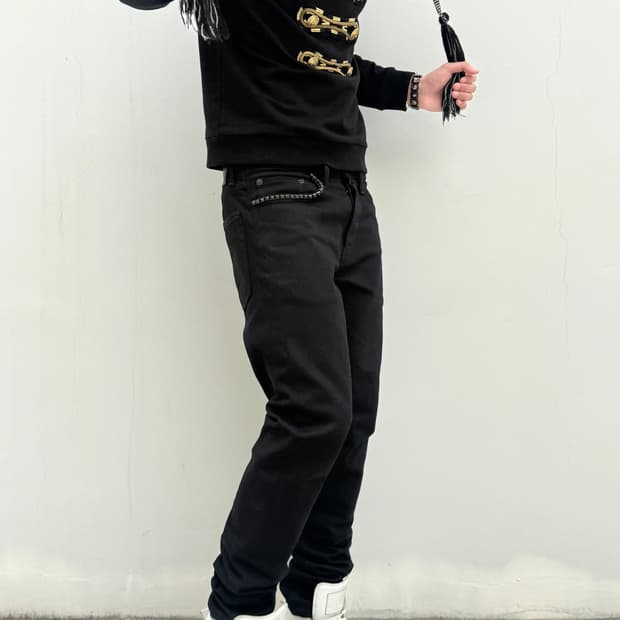Hysteric glamour balck stud jeans