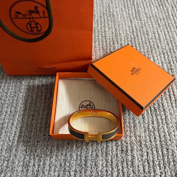 (T5, 상태최상) 에르메스 클릭아슈 팔찌