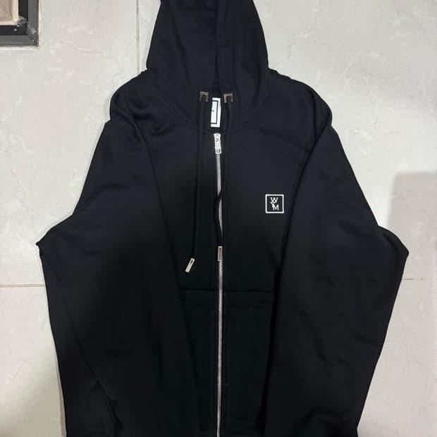 새상품급 24FW 우영미 백로고 후드집업