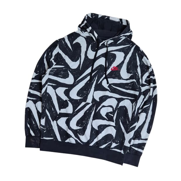 나이키 패턴 후드티