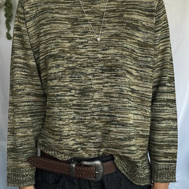 빈티지 패턴 니트 