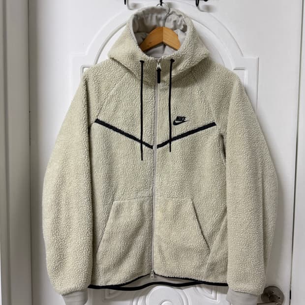 95 M사이즈 나이키 윈드러너 후리스 뽀글이 후드집업