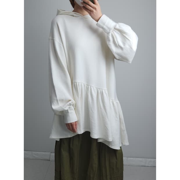 (FURFUR)캉캉 언발 롱 후드