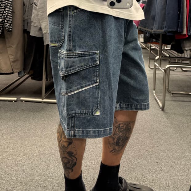 30)Billabong 빈티지 버뮤다 데님팬츠