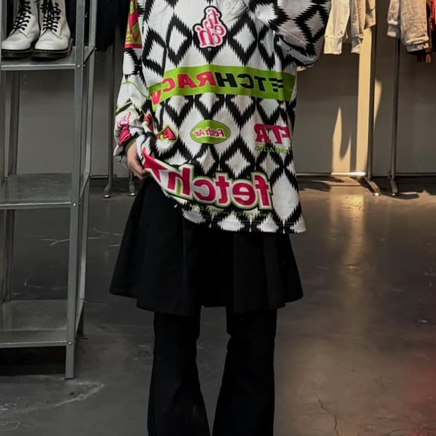 페치선데이 멀티패턴 매쉬레이싱 져지탑 A3621