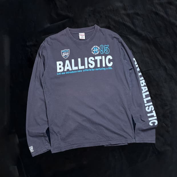일본빈티지 ANTI BALLISTIC 긴팔티