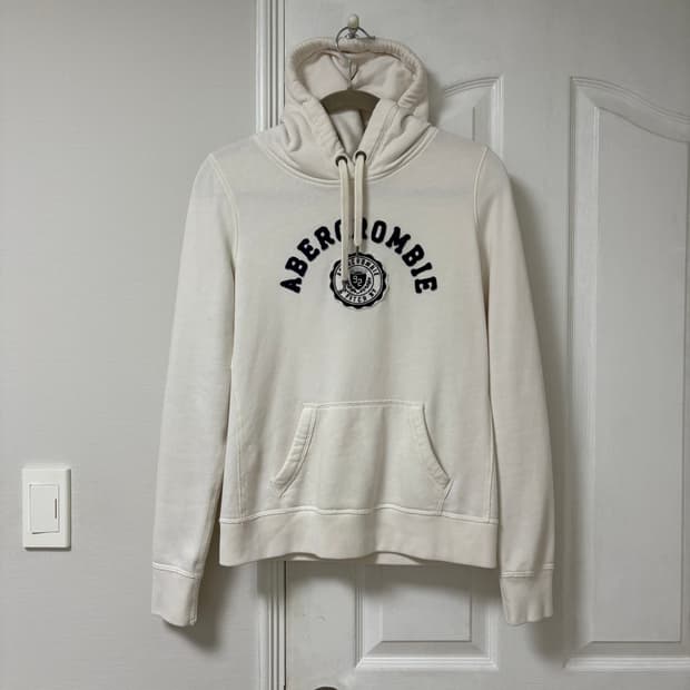 아베크롬비 아이보리 후드티 L
