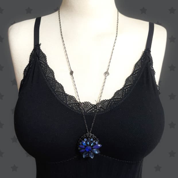 Anna Sui 안나수이 아카이브 페어리 보석 브로치 레이어드 목걸이