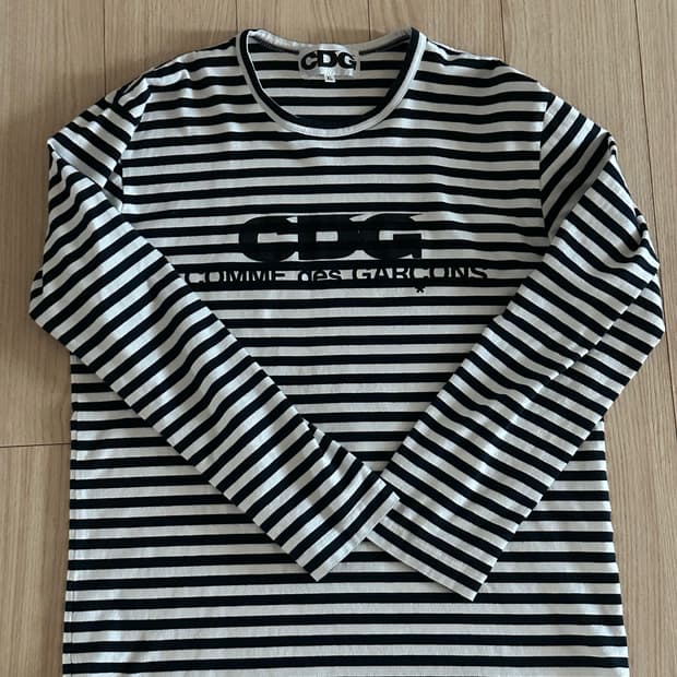 꼼데가르송 cdg 스트라이프 롱슬리브