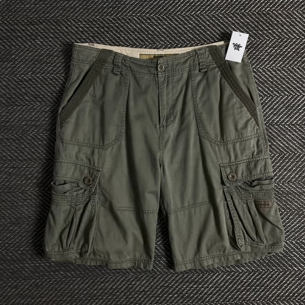 블루포스 y2k 빈티지 구르카 카고 버뮤다 팬츠o 3378