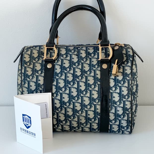 정품 디올 보스턴 토트백