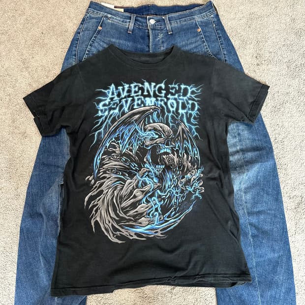 Avenged Sevenfold 어벤지드 세븐폴드 그래픽 밴드티M