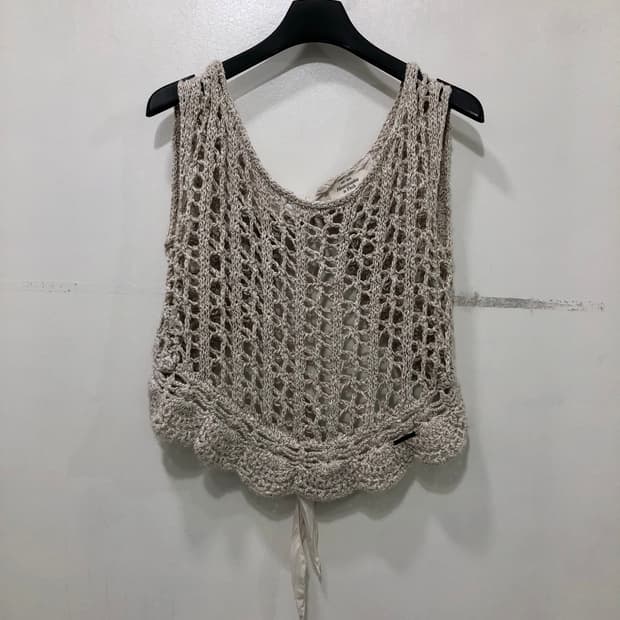 Abercrombie & Fitch 빈티지 크로셰 니트 베스트 XS