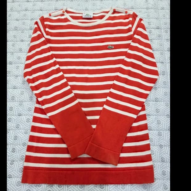 라코스테 스트라이프 긴팔 티셔츠 ~66