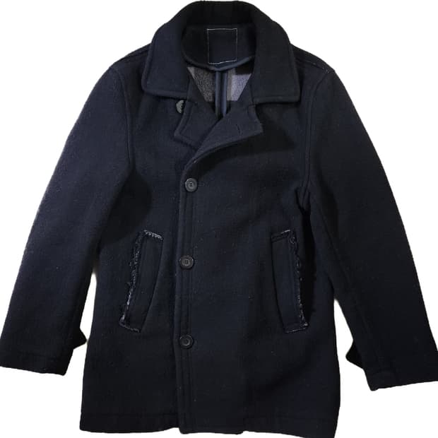 빈티지 컷오프 피코트 100사이즈