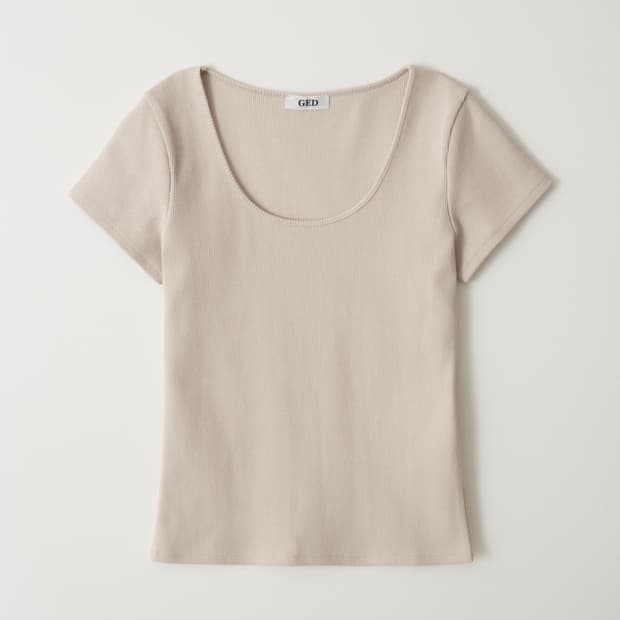 GED 게드 티셔츠 샌드베이지