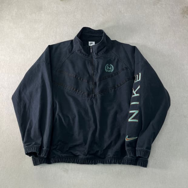 100 나이키 신형 코튼 빅로고 아노락 자켓 