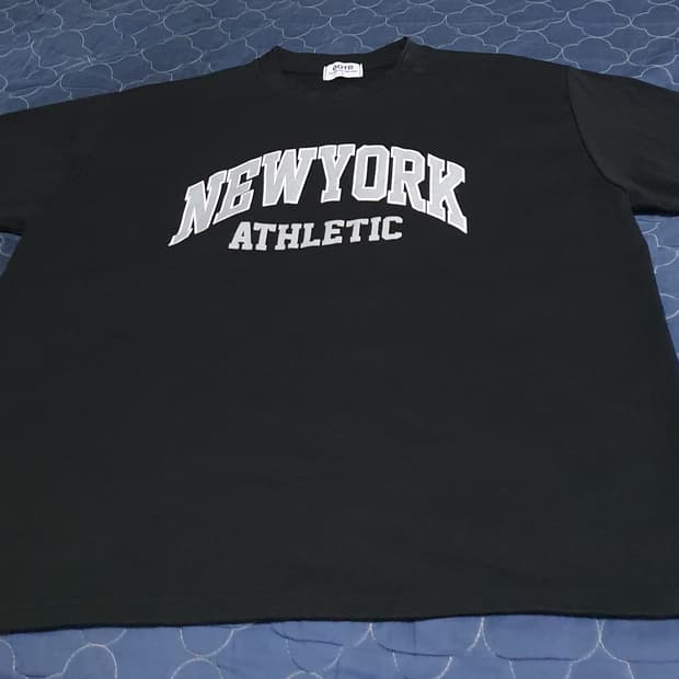 OOTD 뉴욕 반팔티 블랙 (L)