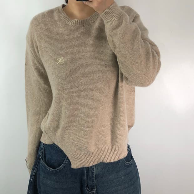 [M] 세터 베이지 니트