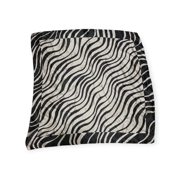 지브라 실크 사각스카프 