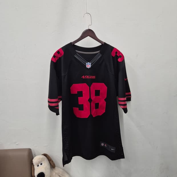 나이키 49ers 블랙 38번 유니폼 L