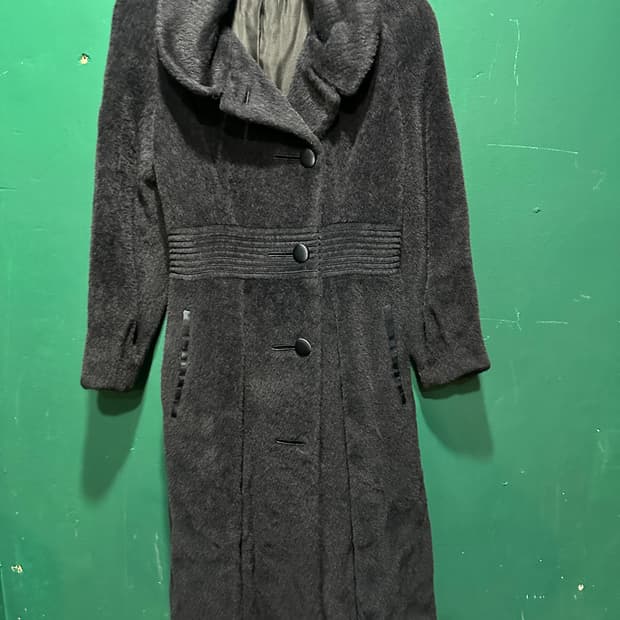 타임 모직 여성 롱코트 