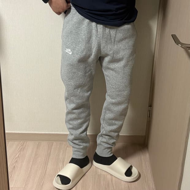 정품 나이키 퓨추라 기모 조거팬츠 그레이 트레이닝 바지