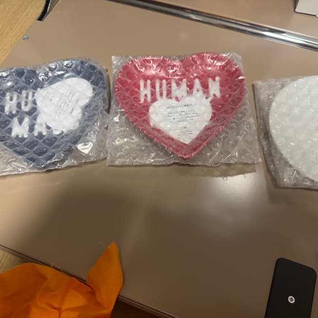 휴먼메이드 하트 세라믹 트레이 레드/네이비 일괄