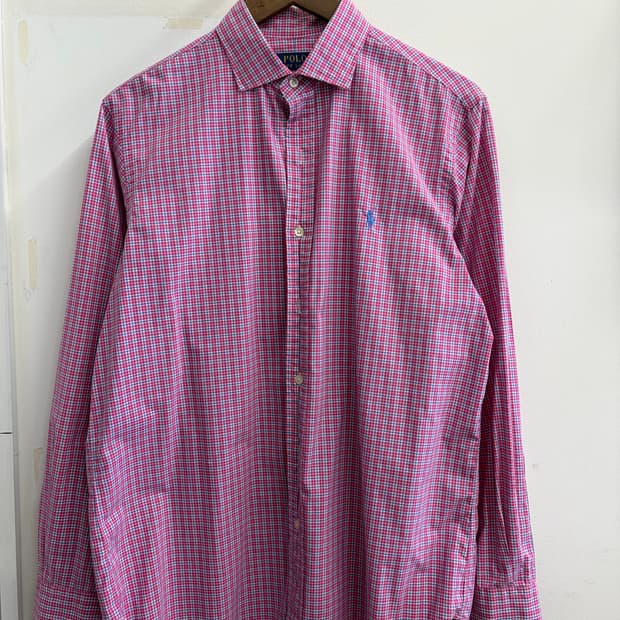 N83. 폴로 체크 셔츠